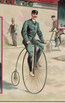 Penny Farthing Bicycle Drucke: Penny Farthing Colour