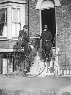 Radfahren Drucke: Penny-Farthings-Post