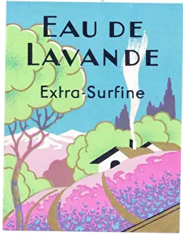Parfümlabel, Eau de Lavendel Extraserfine