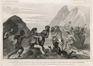 Pacific Ocean Exploration Drucke: Perouse / Easter Island