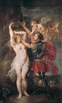 Historical Flemish Art Drucke: Perseus and Andromeda