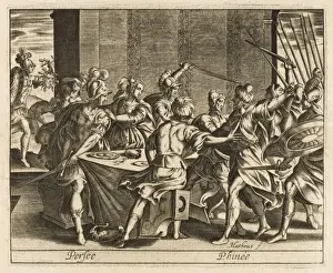 Historical Wedding Scene Drucke: Perseus and Phineus