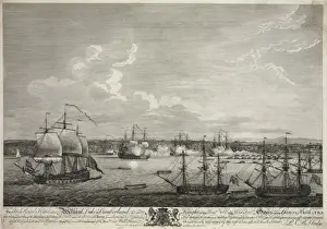 Siege Warfare Tactics Drucke: Perspective view of the attacking and taking the castle