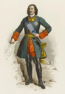 Historical Figure Russia Drucke: Peter the Great