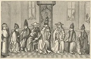 Pope Urban II Drucke: Peter Hermit / Jerusalem