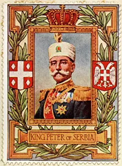Drucke von PETR I., König vonSerbien(1903-1921) und später zumKönig derSerben,CroatenundSlovenenproklamiert(was1918-1921dauerte) Serbien Drucke: Petr I König von Serbien/Stempel
