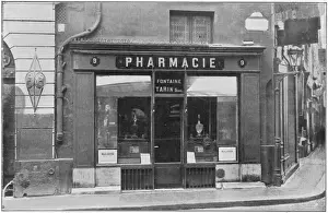 Drucke von Äußeres eines Apothekengebäudes in Paris, Frankreich Verwandte Bilder Drucke: Apotheke in Paris