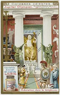 Greek Mythology Statues Drucke: Phidiass Zeus Statue