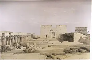 Philae Temple Egypt Drucke: Philae Temple / Approach
