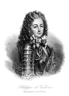 French Soldier Statesman Drucke: Philippe De Vendome