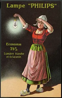 Advertising From The Past Drucke: Philips Lamp Advert