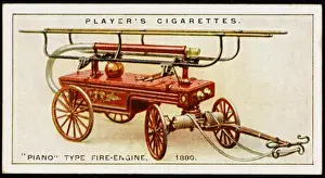 Vintage Firefighting Equipment Drucke: PIANO-TYPE FIRE ENGINE