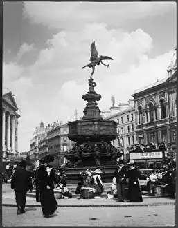 Eros Statue London Drucke: Piccadilly 1902