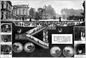 Piccadilly-Circus - Oben und Unten