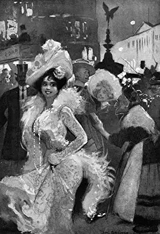 Piccadilly Circus - Mitternacht von Tom Browne