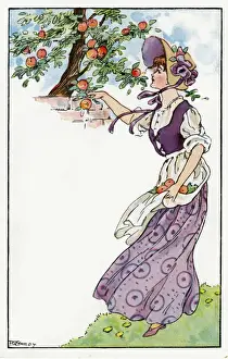 Florence Hardy Prints Online Drucke: Picking apples