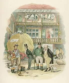Charles Dickens Characters Drucke: Pickwick / Samuel Weller