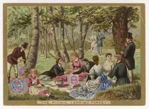 Vintage Biscuit Advertisement Drucke: Picnic with Biscuits