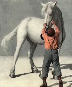 Junge mit Pferd Datum: 1914