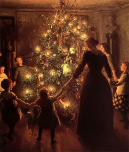 Botanisch Drucke: Weihnachtsabend