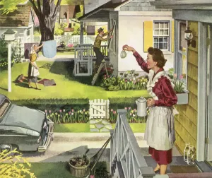 Grenzüberschreitender Kaffeeaufenthalt Datum: 1950