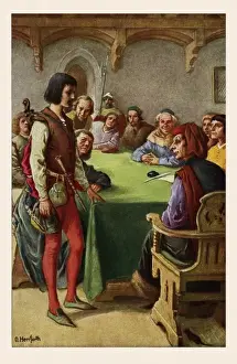 German Postcards Drucke: The Pied Piper
