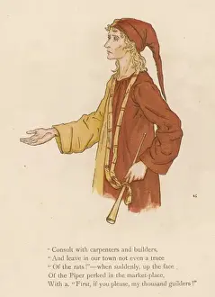 Pied Piper Of Hamelin Drucke: Pied Piper Asks his Fee