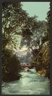 Nineteenth Century Coloured Pictures Drucke: Pikes Peak from Briarhurst