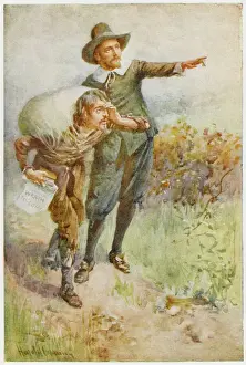 Christian Allegory Drucke: Pilgrims Progress 1