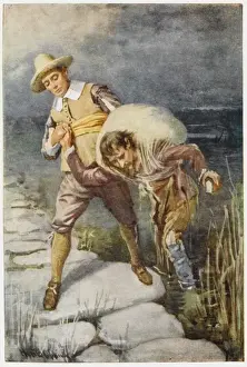 Historical Book Illustrations Drucke: Pilgrims Progress 3