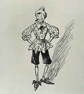 Drucke von Illumination aus einer Ausgabe des Kinderstücks Pinokio von italienischem Journalisten und Schriftsteller Carlo Lorenzini Collodi (1826-1890) Didelphidae Drucke: Pinocchio