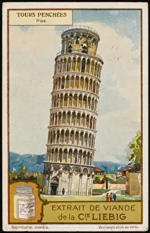 Leaning Tower Of Pisa Image Drucke: Pisa Leaning Tower