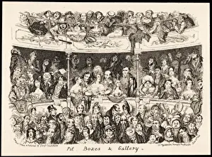 Vintage Theatre Architecture Drucke: Pit, Boxes and Gallery