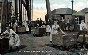 Women In Mining Industry Drucke: Pit Brow Lasses at Work
