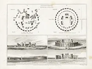 Pläne und Höhe von Stonehenge, Wiltschire
