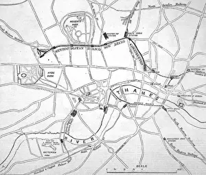 Metropolitan Railway History Drucke: Plan of the Metropolitan Railway