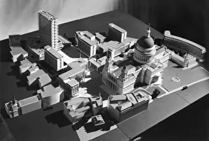 St Pauls Cathedral Architecture Drucke: A plan for the redevelopment of Paternoster Square