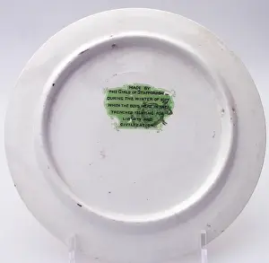 World War I Artwork Drucke: Plate - Here with a loaf of bread, beneath the row