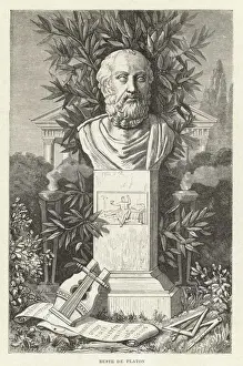 Platon Drucke: Platon, Statue