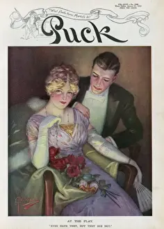 Puck Magazine Illustrations Online Drucke: At the play