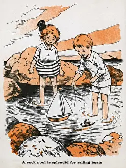 Spiel im Felsenbecken spielen