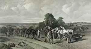 Rural Countryside Views Drucke: Ploughing