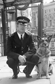 Metropolitan Police Uniform Drucke: Police dog handler