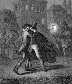 Victorian Era Law Enforcement Drucke: Police / Making an Arrest