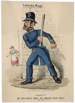 Vintage Law Enforcement Drucke: Policeman in Ambush