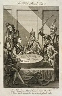 British Cartoons Drucke: The Polish plumb-cake