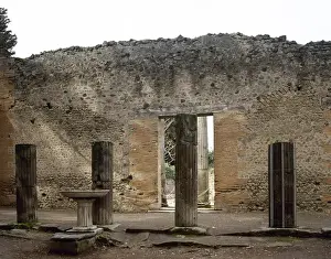 Pompeii Ruins Italy Drucke: Pompeii. Triangular Forum