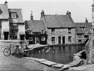 Dorset Drucke: Mühlbach, Swanage
