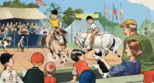 Equestrian Sports Illustration Drucke: Ponies
