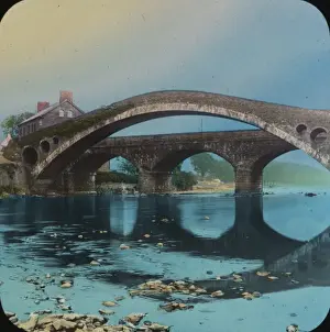 Vintage Wales Photography Drucke: Pont-y-Pridd